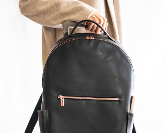 The West 37 Backpack (Black/Rose)