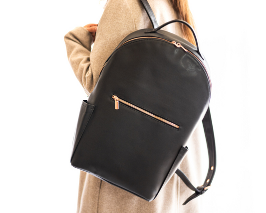 The West 37 Backpack (Black/Rose)